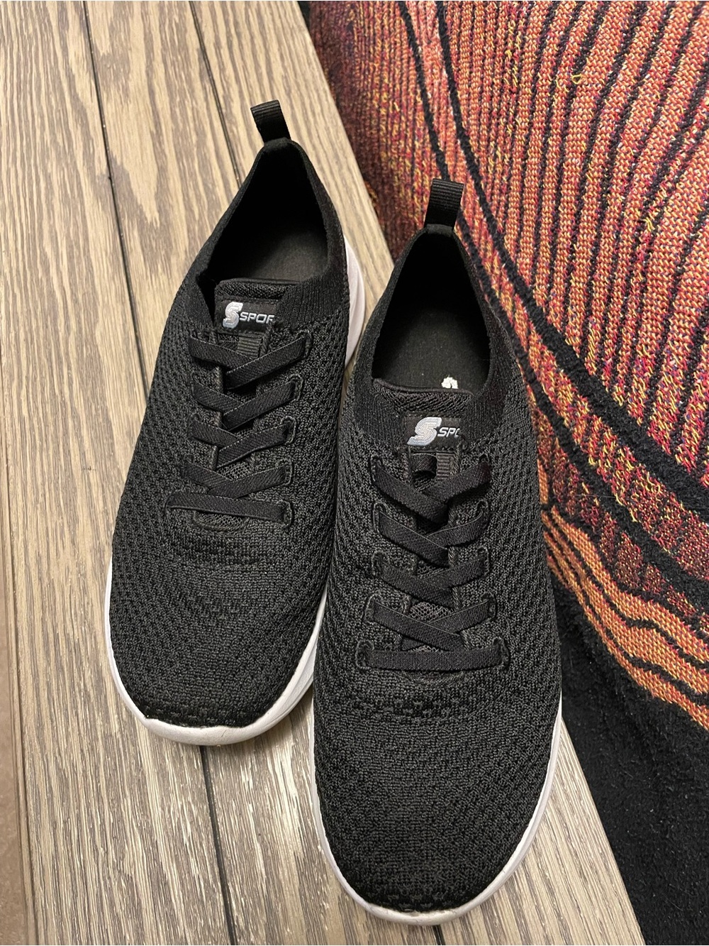 Sketchers black slip ons